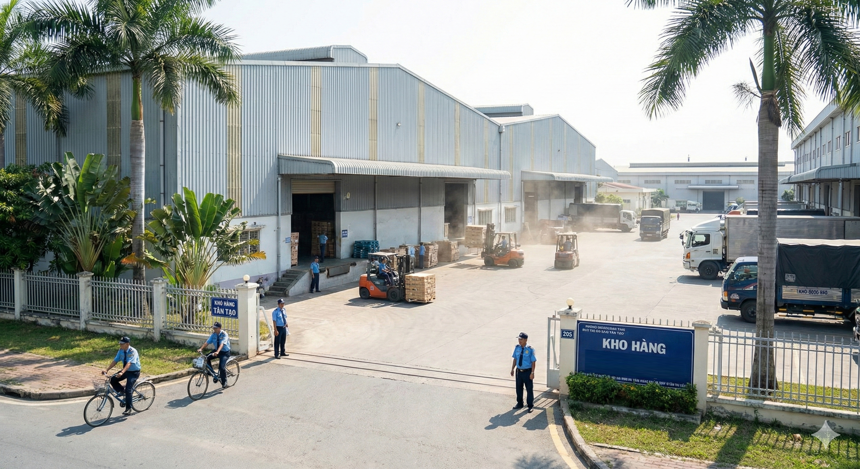 Bảo vệ kho bãi, kho xưởng