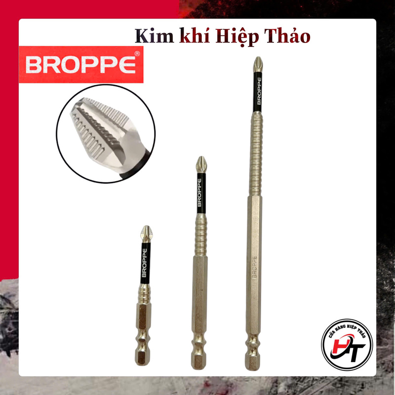 Bộ 3 mũi vít chống trượt Broppe