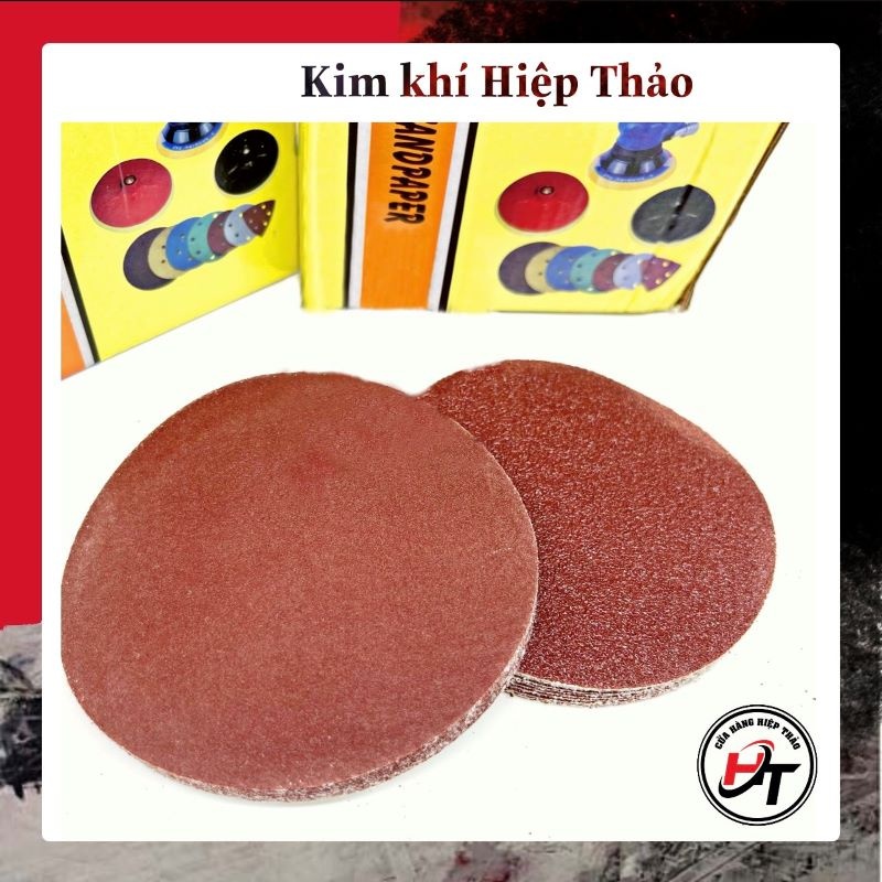 Giấy ráp tròn chà gỗ