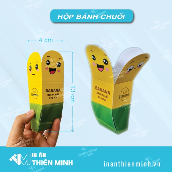 In hộp đựng bánh chuối - In ấn Thiên Minh - Công Ty TNHH In ấn Thiên Minh