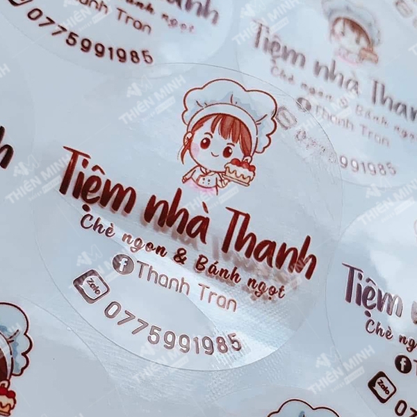 In decal trong - In ấn Thiên Minh - Công Ty TNHH In ấn Thiên Minh