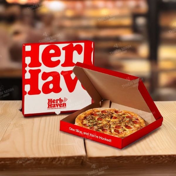 In hộp pizza - In ấn Thiên Minh - Công Ty TNHH In ấn Thiên Minh