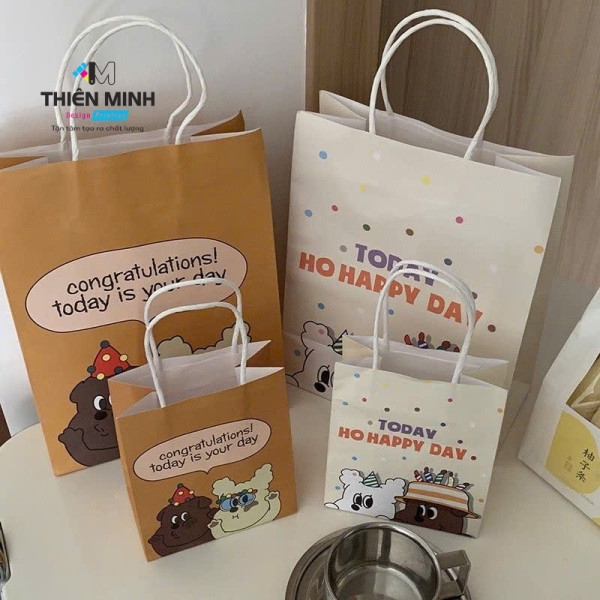 In túi giấy kraft - In ấn Thiên Minh - Công Ty TNHH In ấn Thiên Minh