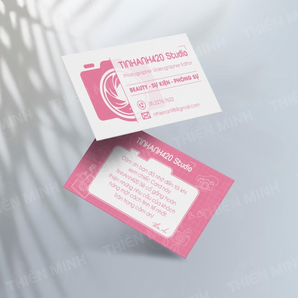 Mẫu thiết kế danh thiếp số 1 - In ấn Thiên Minh - Công Ty TNHH In ấn Thiên Minh