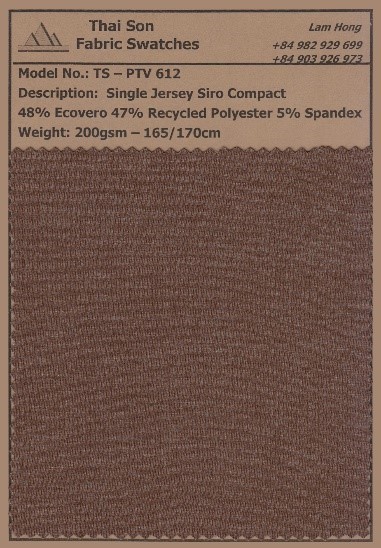 Vải ecovero - Vải Dệt Kim Thái Sơn S.P - Công Ty TNHH Thái Sơn S.P