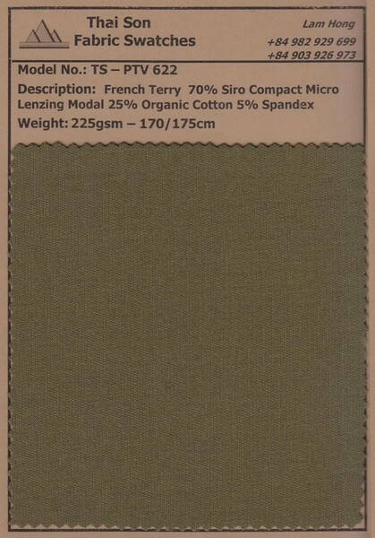 Vải french terry - Vải Dệt Kim Thái Sơn S.P - Công Ty TNHH Thái Sơn S.P