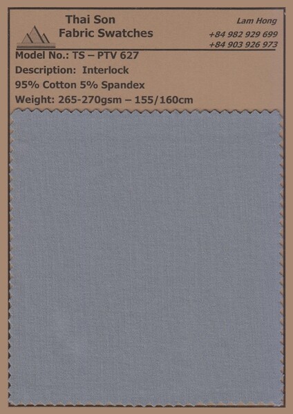 Vải interlock - Vải Dệt Kim Thái Sơn S.P - Công Ty TNHH Thái Sơn S.P