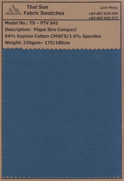 Vải piqué - Vải Dệt Kim Thái Sơn S.P - Công Ty TNHH Thái Sơn S.P