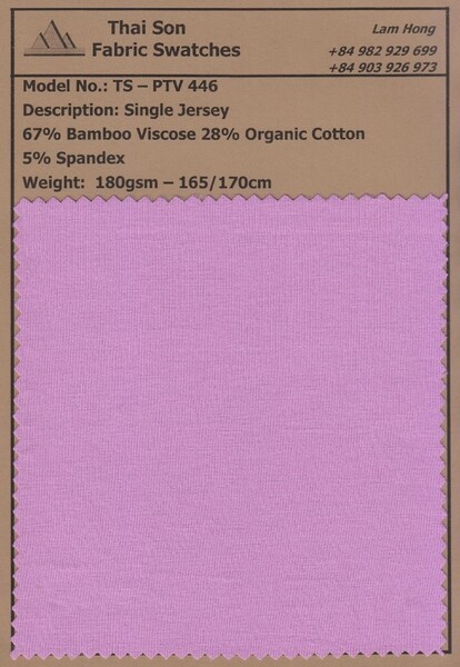 Vải single jersey - Vải Dệt Kim Thái Sơn S.P - Công Ty TNHH Thái Sơn S.P