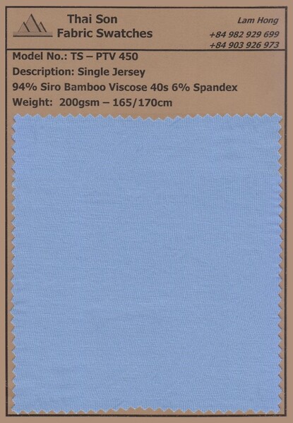 Vải single jersey - Vải Dệt Kim Thái Sơn S.P - Công Ty TNHH Thái Sơn S.P