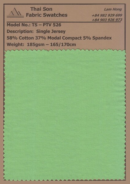 Vải single jersey - Vải Dệt Kim Thái Sơn S.P - Công Ty TNHH Thái Sơn S.P