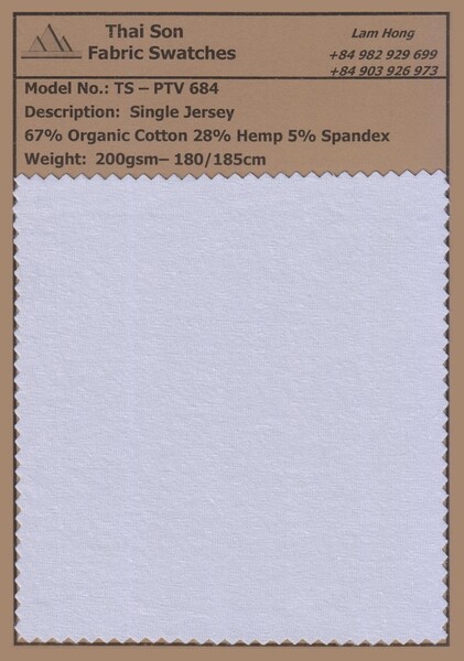 Vải single jersey - Vải Dệt Kim Thái Sơn S.P - Công Ty TNHH Thái Sơn S.P
