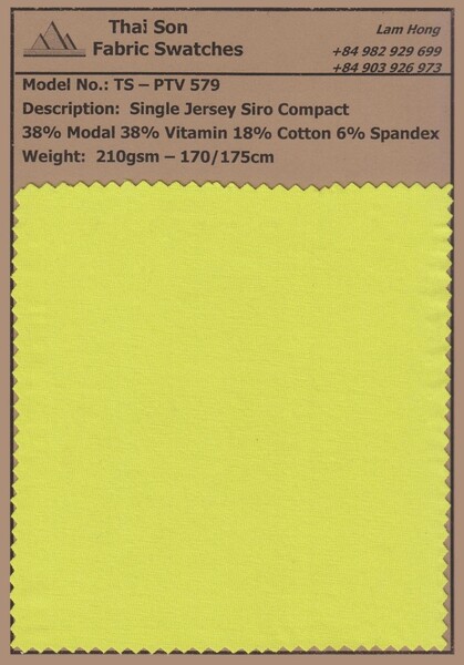Vải single jersey - Vải Dệt Kim Thái Sơn S.P - Công Ty TNHH Thái Sơn S.P
