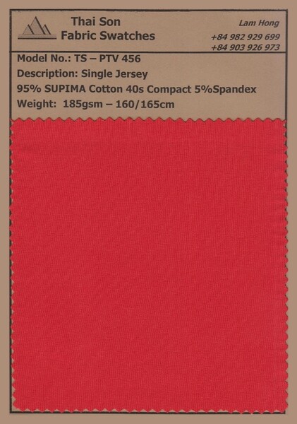Vải single jersey - Vải Dệt Kim Thái Sơn S.P - Công Ty TNHH Thái Sơn S.P