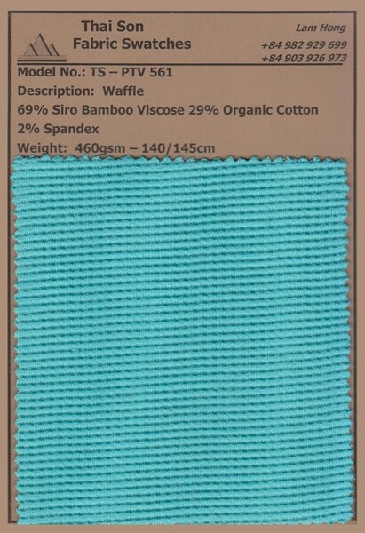 Vải waffle - Vải Dệt Kim Thái Sơn S.P - Công Ty TNHH Thái Sơn S.P