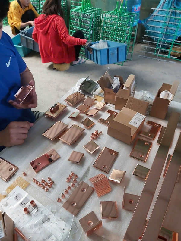 Hình ảnh sản phẩm xi mạ thực tế - Xi Mạ ánh Kim HNG - Công Ty TNHH ánh Kim HNG