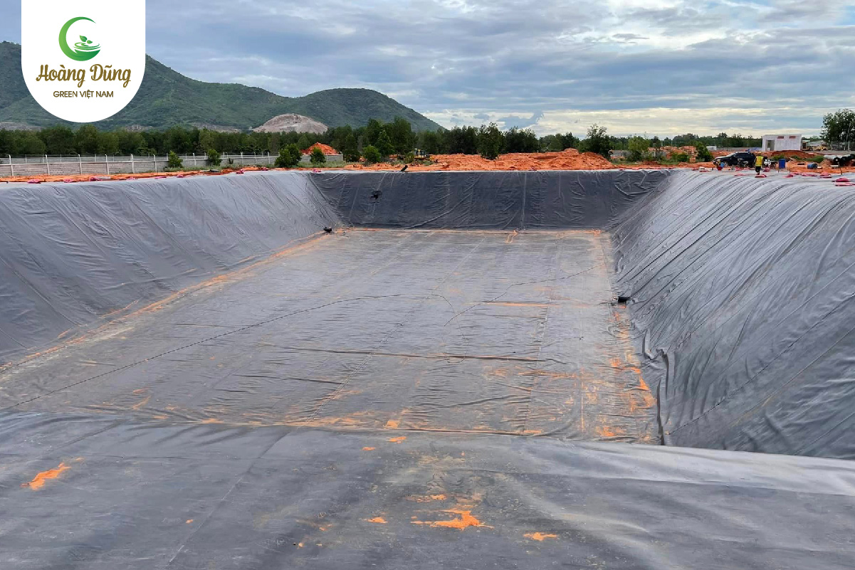 Dự án bạt HDPE làm hồ nước tưới tiêu