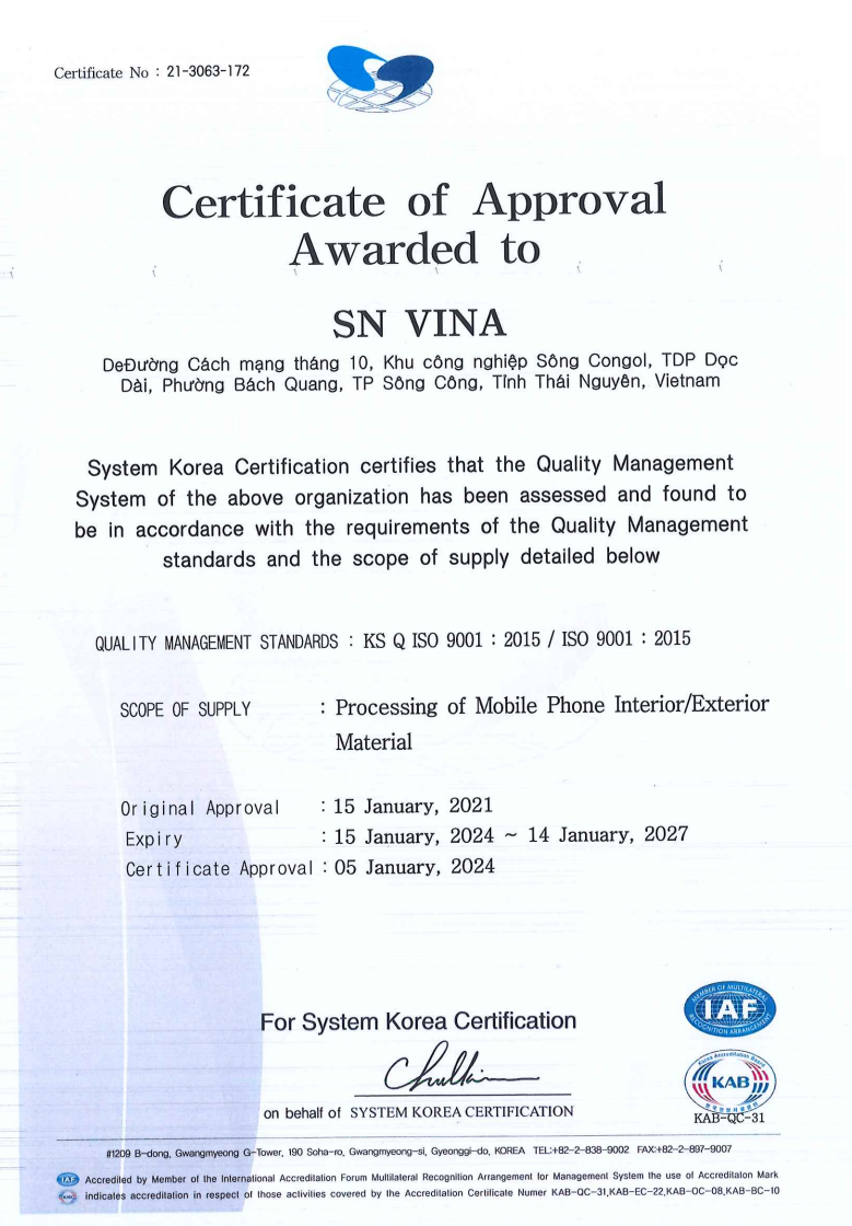 Chứng chỉ, chứng nhận