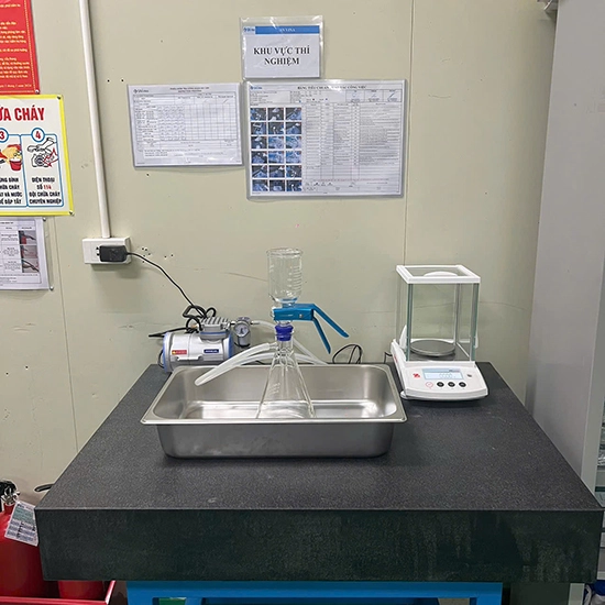 Máy đo độ bụi cặn sau khi rửa