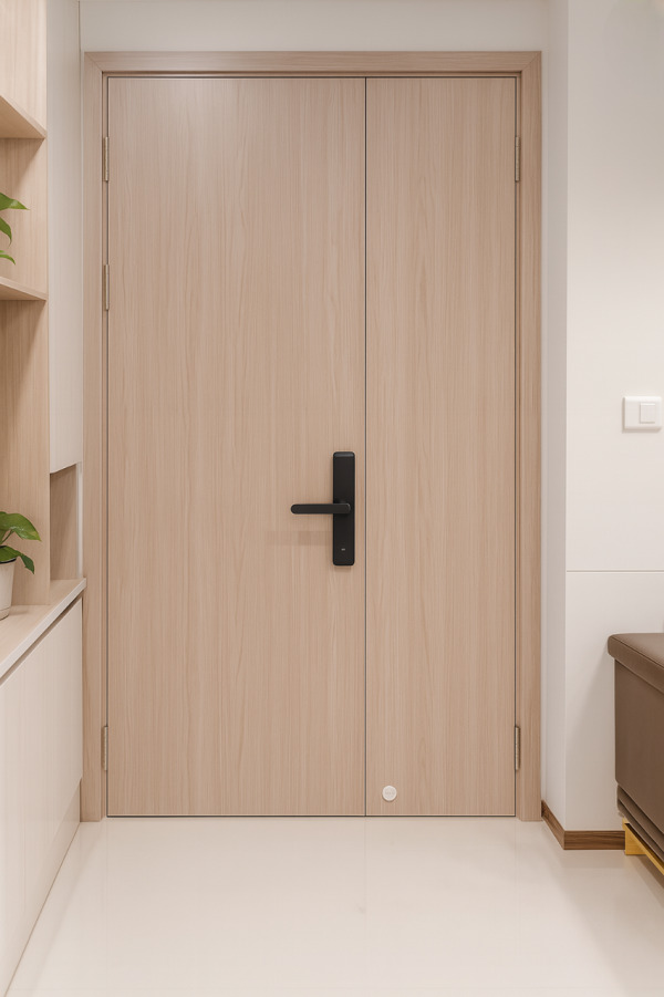 Cửa gỗ chống cháy 2 cánh lệch - Cửa Chống Cháy Việt Tín - Công Ty Cổ Phần Đầu Tư Xây Dựng Quốc Tế Việt Tín