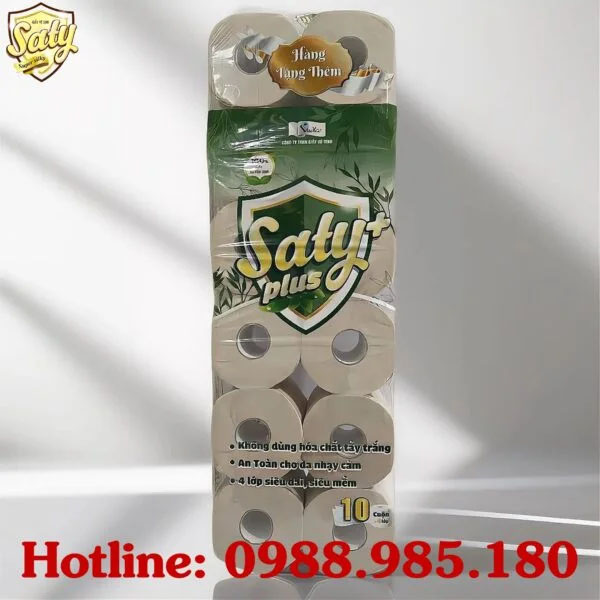 Giấy vệ sinh SATY nâu tự nhiên