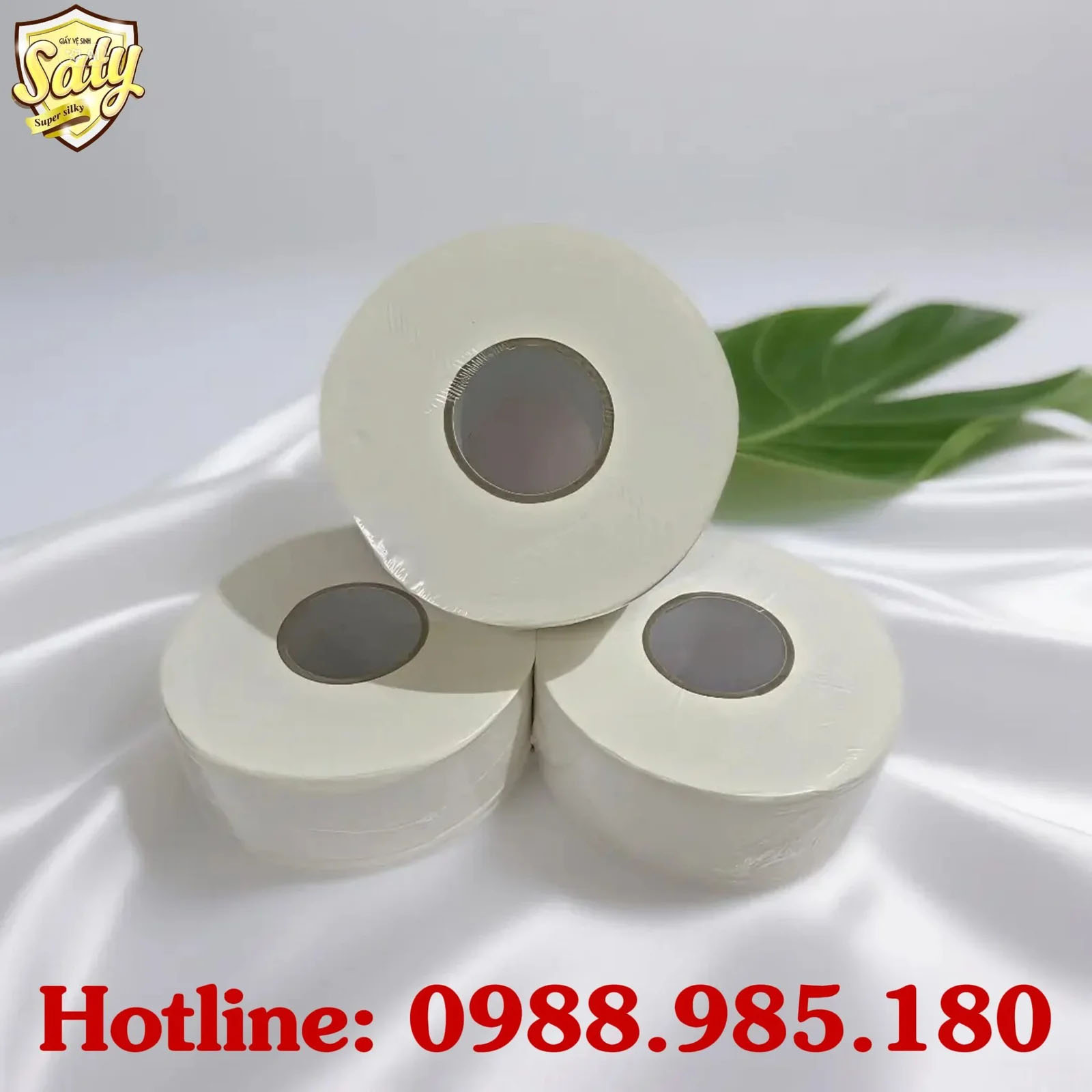 Giấy vệ sinh cuộn lớn SATY 600g