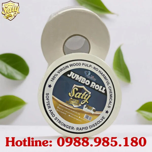 Giấy vệ sinh cuộn lớn SATY 700g