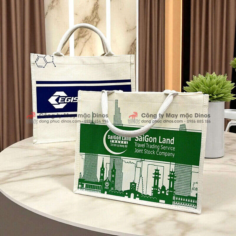 Túi vải đay đẹp in hình theo yêu cầu
