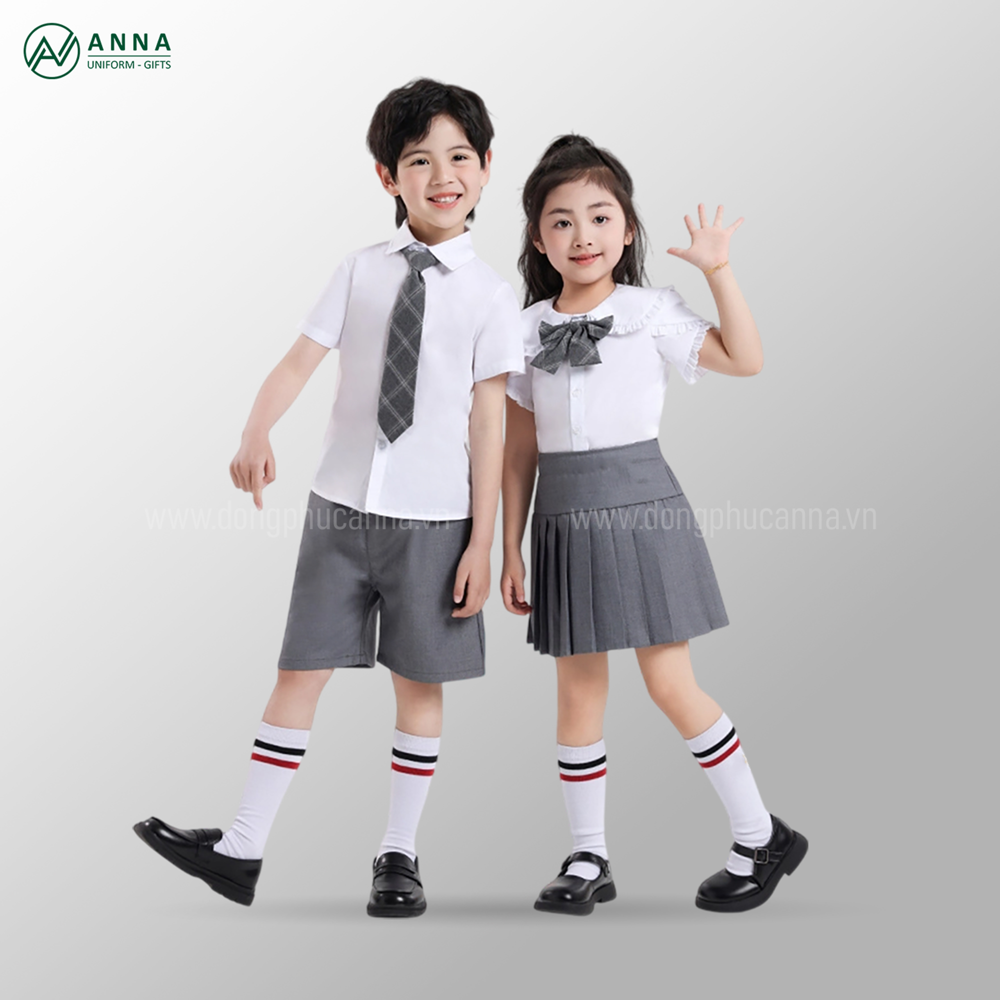 Đồng phục học sinh tiểu học - Đồng Phục ANNA - Công Ty TNHH Sản Xuất Thương Mại Quốc Tế ANNA