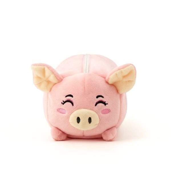 Hộp bút gấu bông heo hồng cười tít mắt