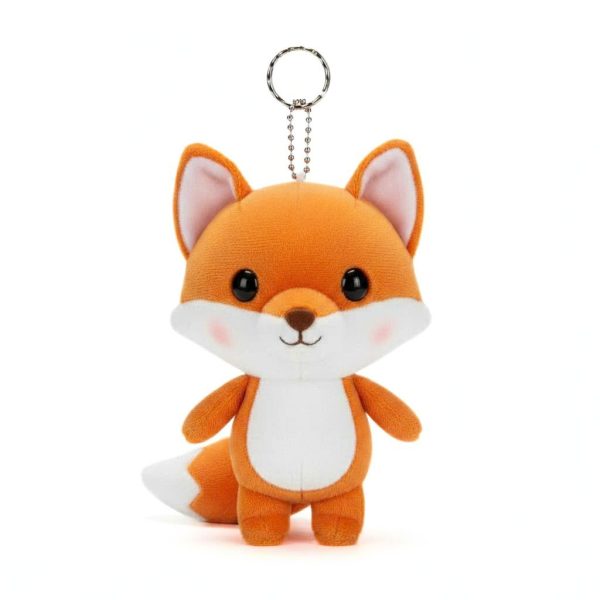 Móc khóa gấu bông cáo tinh nghịch