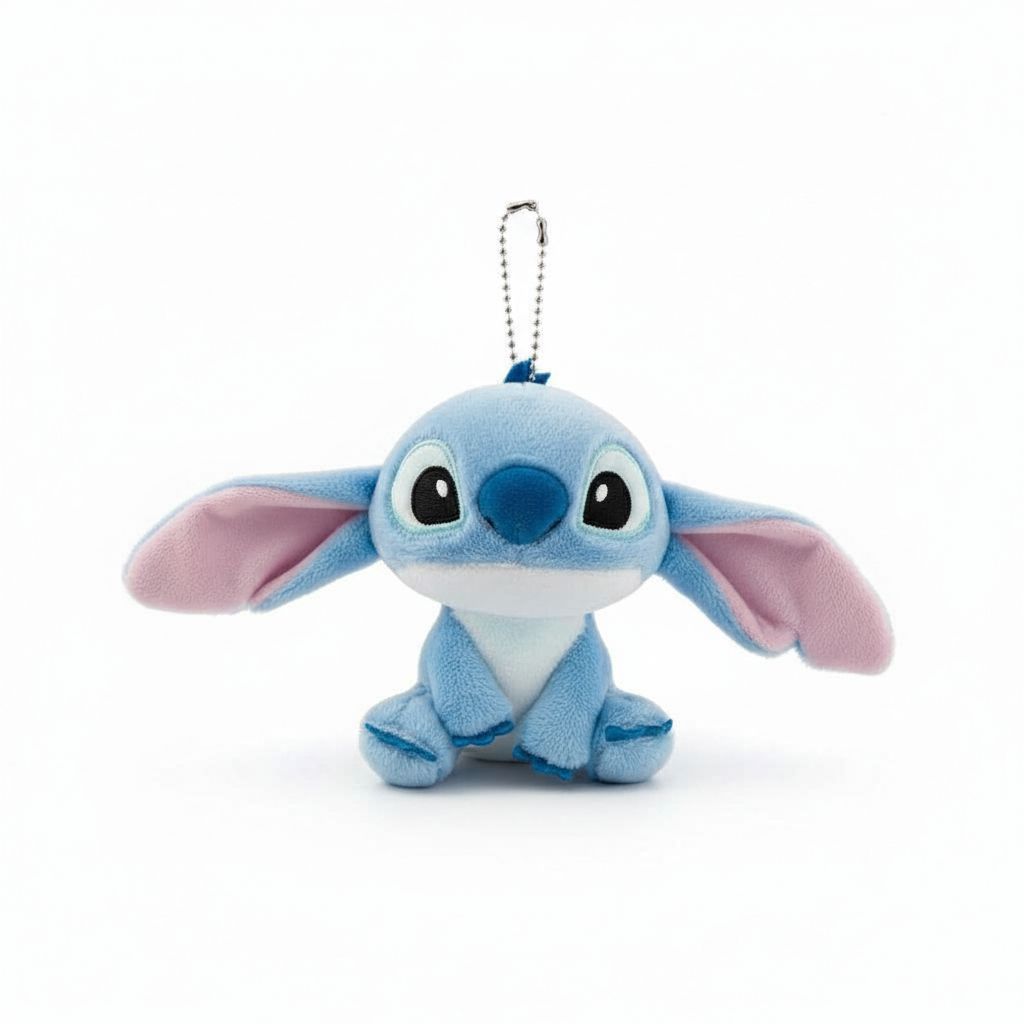 Móc khóa gấu bông tai dài xanh ngọc