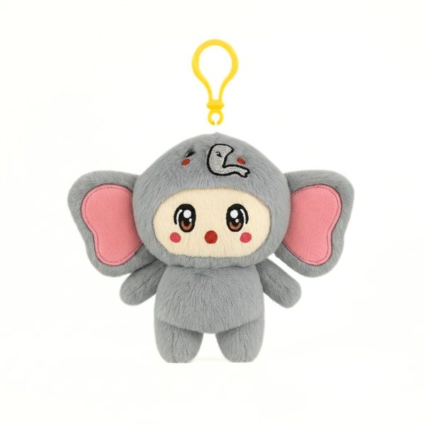 Móc khóa gấu bông voi con tinh nghịch