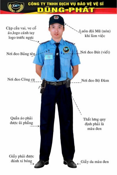 Đồng phục bảo vệ - Công Ty TNHH Dịch Vụ Bảo Vệ Vệ Sĩ Dũng Phát