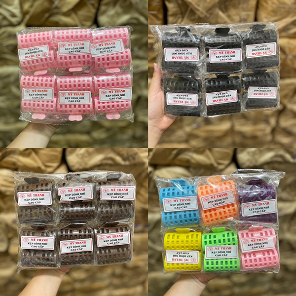 Lô cuốn dính có kẹp cỡ nhỏ - Lược Lô Cuốn Mỹ Thanh - Hộ Kinh Doanh Mỹ Thanh