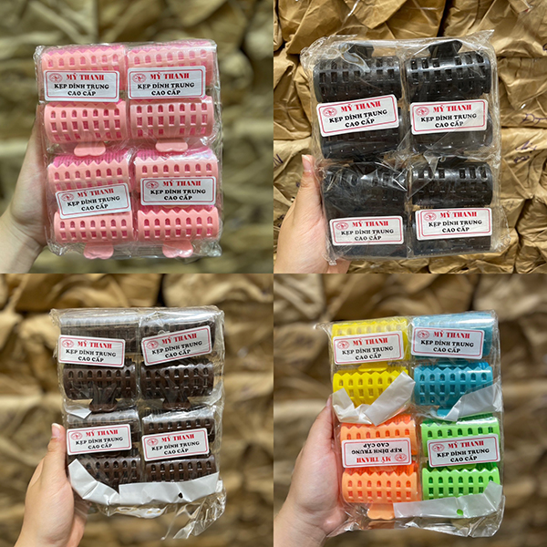 Lô cuốn dính có kẹp cỡ trung - Lược Lô Cuốn Mỹ Thanh - Hộ Kinh Doanh Mỹ Thanh