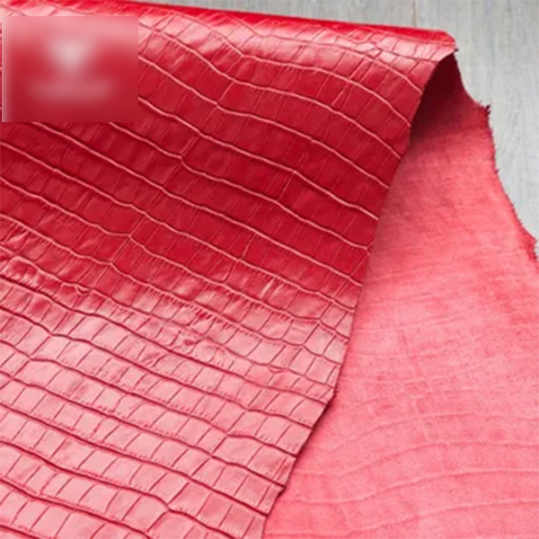 Dập vân cá sấu bụng màu đỏ tươi