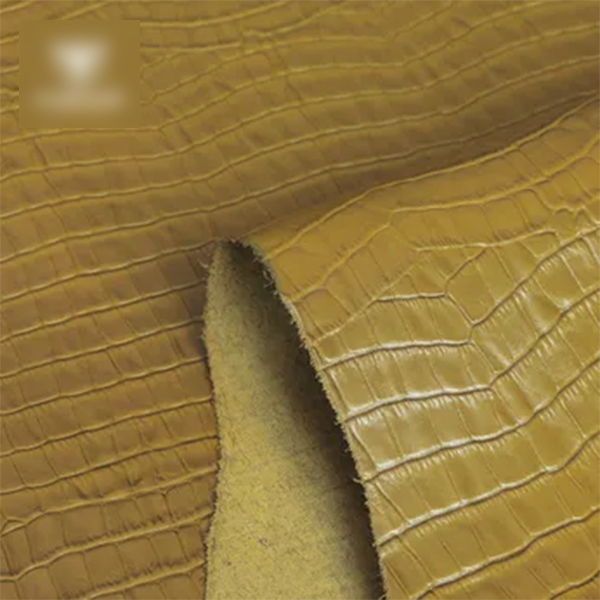 Dập vân cá sấu bụng màu xanh oliu