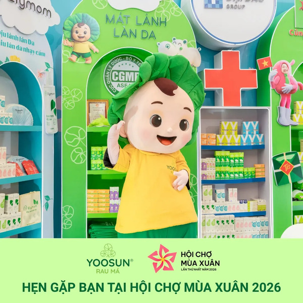 Mascot bé Yoosun Rau má