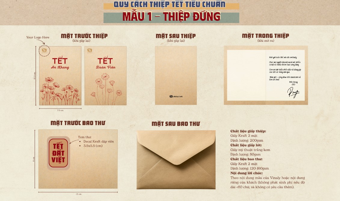 Quy cách thiệp tiêu chuẩn mẫu đứng