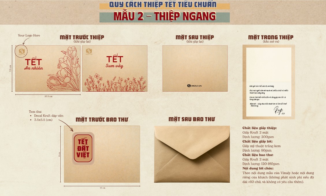 Quy cách thiệp tiêu chuẩn mẫu ngang