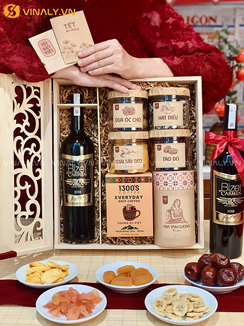 Set quà Tết rượu vang