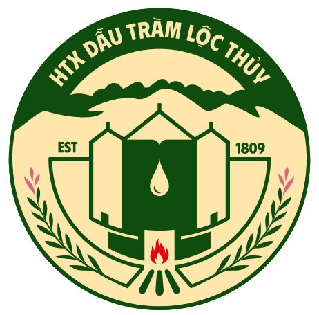 Logo HTX - Hợp Tác Xã Sản Xuất, Chế Biến, Dịch Vụ Dầu Tràm Xã Lộc Thủy