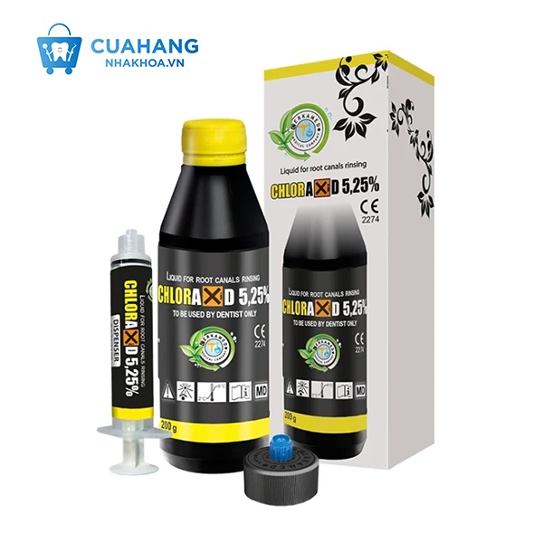 Dung dịch bơm rửa Chloraxid 5.25% - Công Ty TNHH QKV Dental