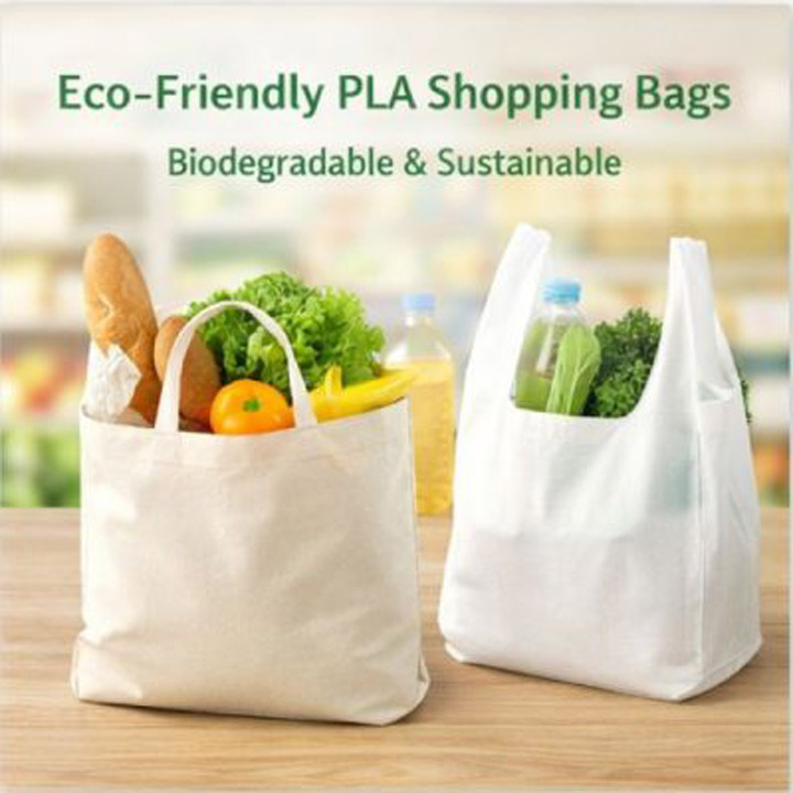 Vải PLA không dệt – ứng dụng sản xuất túi mua sắm thân thiện môi trường.