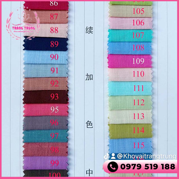 Vải linen xước