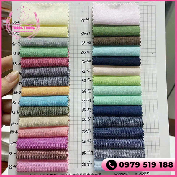 Vải Oxford trơn