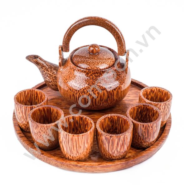 Ấm - tách trà dừa