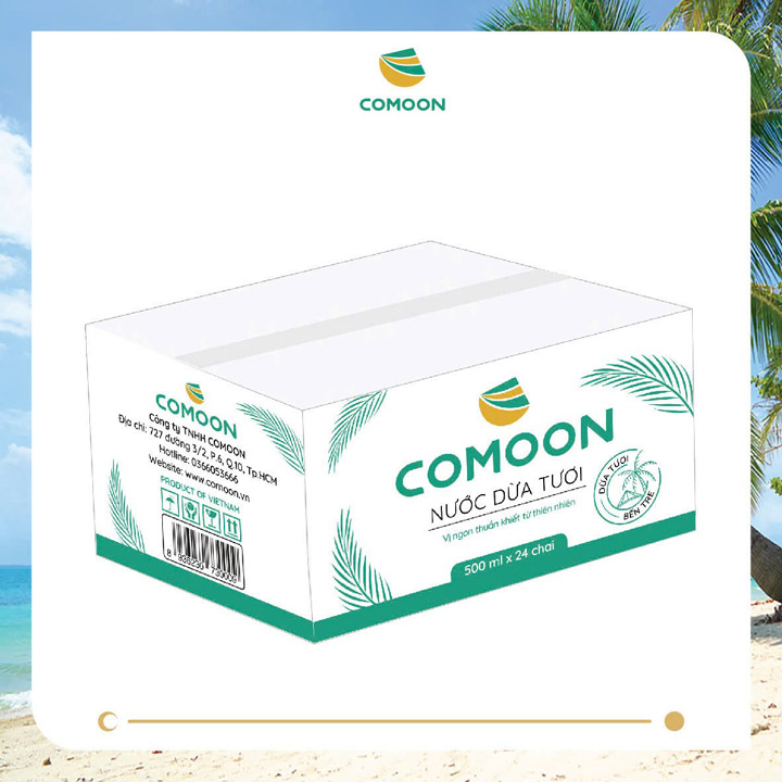Thùng 24 Chai Nước Dừa COMOON - Sản Phẩm Từ Dừa Comoon - Công Ty TNHH Comoon