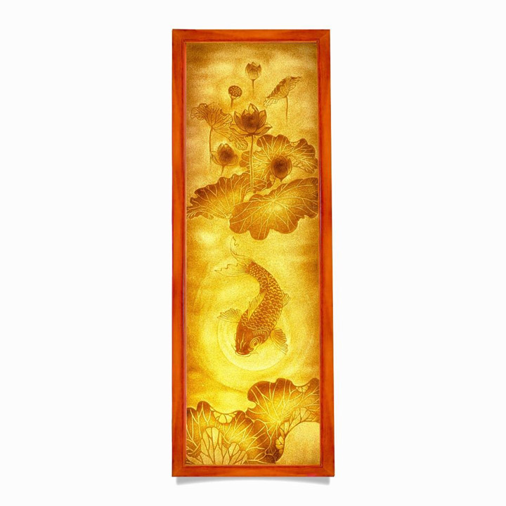 Tranh Song Ngư Vọng Nguyệt - Sản Phẩm Từ Dừa Comoon - Công Ty TNHH Comoon